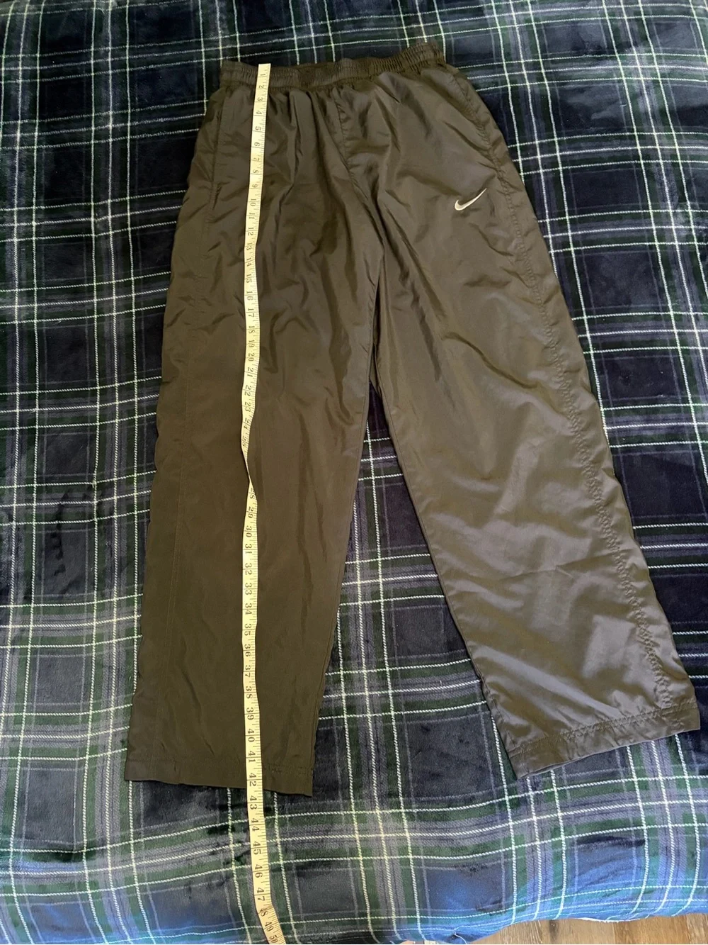 Y2K 2000s Nike black track-pants. Size L.